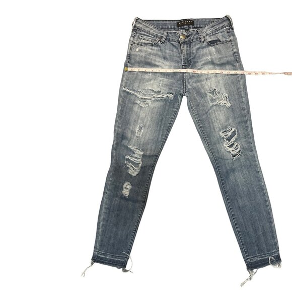 BULLHEAD Women's Size 26 Vintage Rip & Repair Jeans Distressed Skinny Casual Y2K - Picture 7 of 14